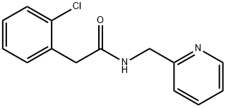 2-(2-chlorophenyl)-N-(pyridin-2-ylmethyl)acetamide Struktur