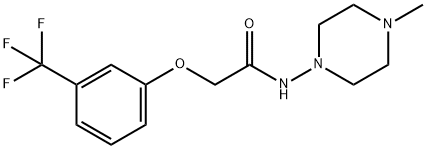 N-(4-methylpiperazin-1-yl)-2-[3-(trifluoromethyl)phenoxy]acetamide Struktur