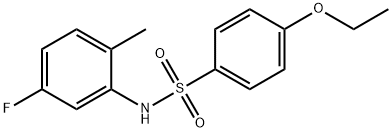 4-ethoxy-N-(5-fluoro-2-methylphenyl)benzenesulfonamide Struktur