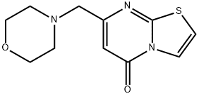 7-(morpholin-4-ylmethyl)-[1,3]thiazolo[3,2-a]pyrimidin-5-one Struktur