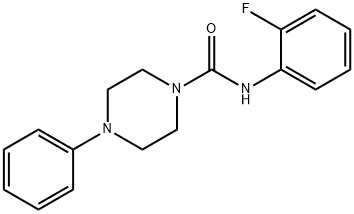 N-(2-fluorophenyl)-4-phenylpiperazine-1-carboxamide Struktur