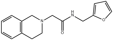 2-(3,4-dihydro-1H-isoquinolin-2-yl)-N-(furan-2-ylmethyl)acetamide Struktur