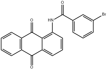 3-bromo-N-(9,10-dioxoanthracen-1-yl)benzamide Struktur