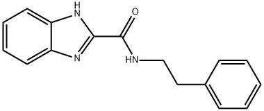 N-(2-phenylethyl)-1H-benzimidazole-2-carboxamide Struktur