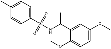 N-[1-(2,5-dimethoxyphenyl)ethyl]-4-methylbenzenesulfonamide Struktur