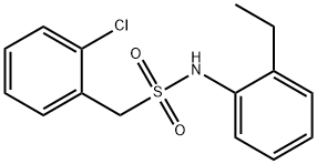 1-(2-chlorophenyl)-N-(2-ethylphenyl)methanesulfonamide Struktur