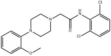 N-(2,6-dichlorophenyl)-2-[4-(2-methoxyphenyl)piperazin-1-yl]acetamide Struktur