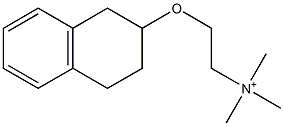 trimethyl-[2-(1,2,3,4-tetrahydronaphthalen-2-yloxy)ethyl]azanium Struktur