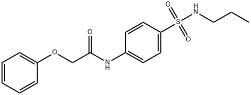 2-phenoxy-N-[4-(propylsulfamoyl)phenyl]acetamide Struktur