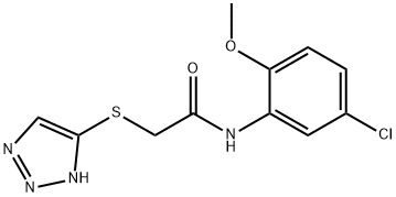 N-(5-chloro-2-methoxyphenyl)-2-(2H-triazol-4-ylsulfanyl)acetamide Struktur