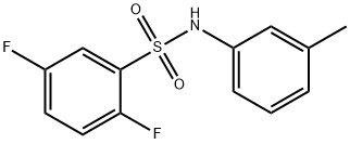 2,5-difluoro-N-(3-methylphenyl)benzenesulfonamide Struktur