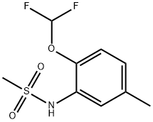 N-[2-(difluoromethoxy)-5-methylphenyl]methanesulfonamide Struktur