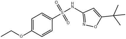 N-(5-tert-butyl-1,2-oxazol-3-yl)-4-ethoxybenzenesulfonamide Struktur