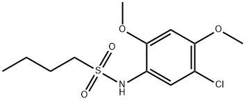 N-(5-chloro-2,4-dimethoxyphenyl)butane-1-sulfonamide Struktur