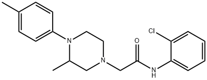 N-(2-chlorophenyl)-2-[3-methyl-4-(4-methylphenyl)piperazin-1-yl]acetamide Struktur