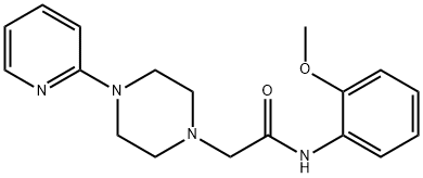 N-(2-methoxyphenyl)-2-(4-pyridin-2-ylpiperazin-1-yl)acetamide Struktur