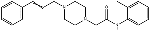 N-(2-methylphenyl)-2-[4-[(E)-3-phenylprop-2-enyl]piperazin-1-yl]acetamide Struktur