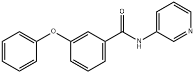 3-phenoxy-N-pyridin-3-ylbenzamide Struktur