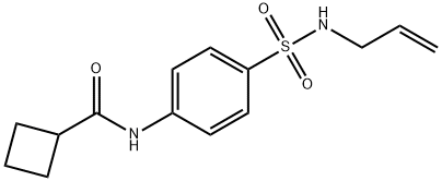 N-[4-(prop-2-enylsulfamoyl)phenyl]cyclobutanecarboxamide Struktur