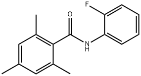 N-(2-fluorophenyl)-2,4,6-trimethylbenzamide Struktur