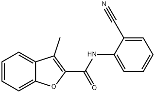 N-(2-cyanophenyl)-3-methyl-1-benzofuran-2-carboxamide Struktur