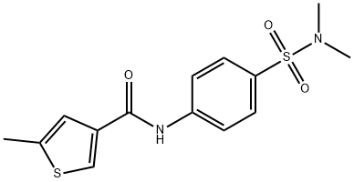 N-[4-(dimethylsulfamoyl)phenyl]-5-methylthiophene-3-carboxamide Struktur