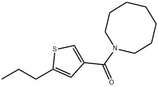 azocan-1-yl-(5-propylthiophen-3-yl)methanone Struktur