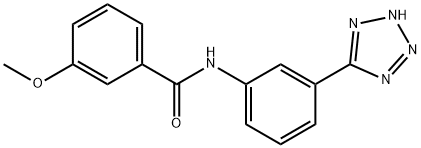 3-methoxy-N-[3-(2H-tetrazol-5-yl)phenyl]benzamide Struktur