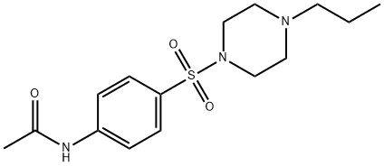 N-[4-(4-propylpiperazin-1-yl)sulfonylphenyl]acetamide Struktur