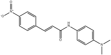 (E)-N-[4-(dimethylamino)phenyl]-3-(4-nitrophenyl)prop-2-enamide Struktur