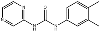 1-(3,4-dimethylphenyl)-3-pyrazin-2-ylurea Struktur