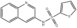 N-quinolin-3-ylthiophene-2-sulfonamide Struktur