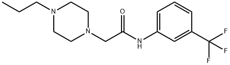 2-(4-propylpiperazin-1-yl)-N-[3-(trifluoromethyl)phenyl]acetamide Struktur