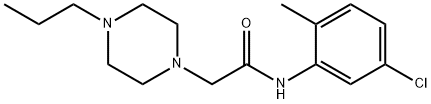 N-(5-chloro-2-methylphenyl)-2-(4-propylpiperazin-1-yl)acetamide Struktur