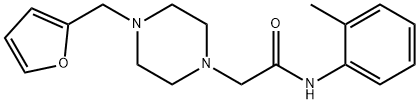 2-[4-(furan-2-ylmethyl)piperazin-1-yl]-N-(2-methylphenyl)acetamide Struktur