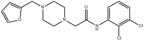 N-(2,3-dichlorophenyl)-2-[4-(furan-2-ylmethyl)piperazin-1-yl]acetamide Struktur