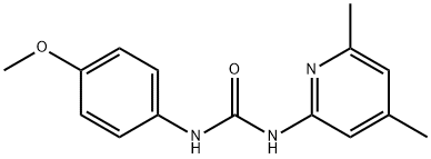 1-(4,6-dimethylpyridin-2-yl)-3-(4-methoxyphenyl)urea Struktur