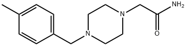 2-[4-[(4-methylphenyl)methyl]piperazin-1-yl]acetamide Struktur