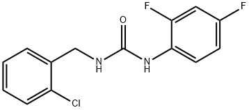 1-[(2-chlorophenyl)methyl]-3-(2,4-difluorophenyl)urea Struktur