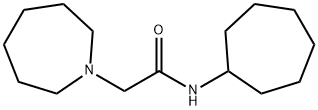 2-(azepan-1-yl)-N-cycloheptylacetamide Struktur