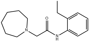 2-(azepan-1-yl)-N-(2-ethylphenyl)acetamide Struktur