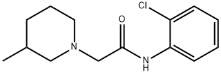 N-(2-chlorophenyl)-2-(3-methylpiperidin-1-yl)acetamide Struktur