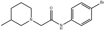 N-(4-bromophenyl)-2-(3-methylpiperidin-1-yl)acetamide Struktur