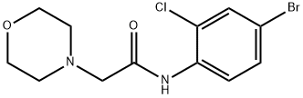 N-(4-bromo-2-chlorophenyl)-2-morpholin-4-ylacetamide Struktur