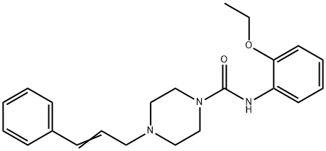 N-(2-ethoxyphenyl)-4-[(E)-3-phenylprop-2-enyl]piperazine-1-carboxamide Struktur