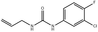 1-(3-chloro-4-fluorophenyl)-3-prop-2-enylurea Struktur