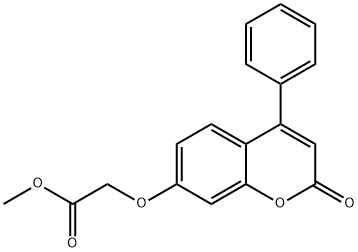 methyl 2-(2-oxo-4-phenylchromen-7-yl)oxyacetate Struktur