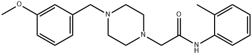 2-[4-[(3-methoxyphenyl)methyl]piperazin-1-yl]-N-(2-methylphenyl)acetamide Struktur