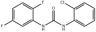 1-(2-chlorophenyl)-3-(2,5-difluorophenyl)urea Struktur