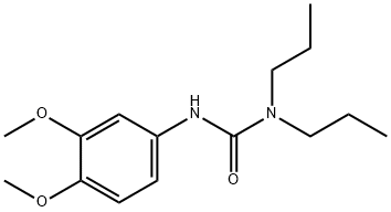 3-(3,4-dimethoxyphenyl)-1,1-dipropylurea Struktur